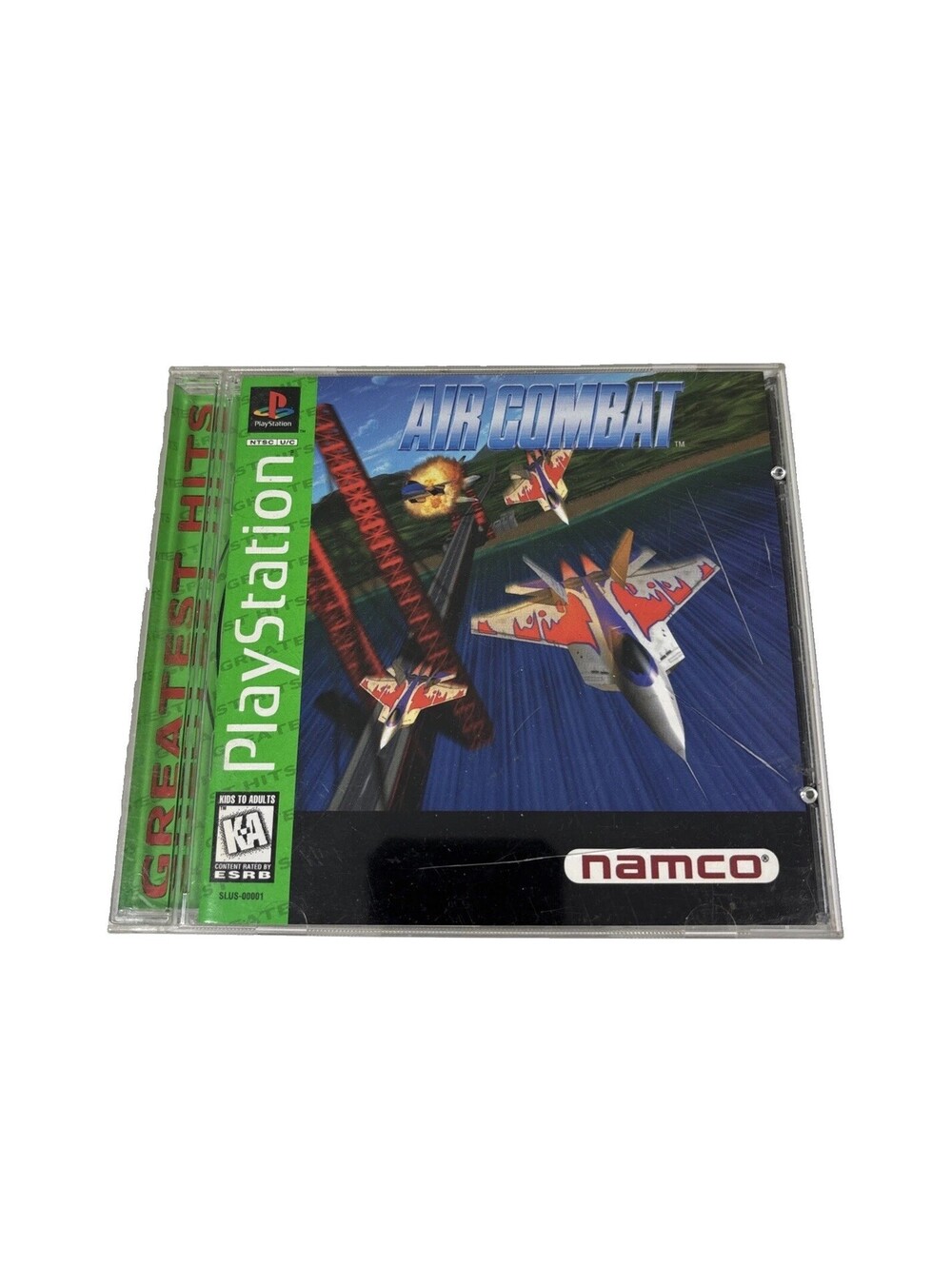 Air Combat Sony PlayStation 1 PS1 Greatest Hits Namco Tested